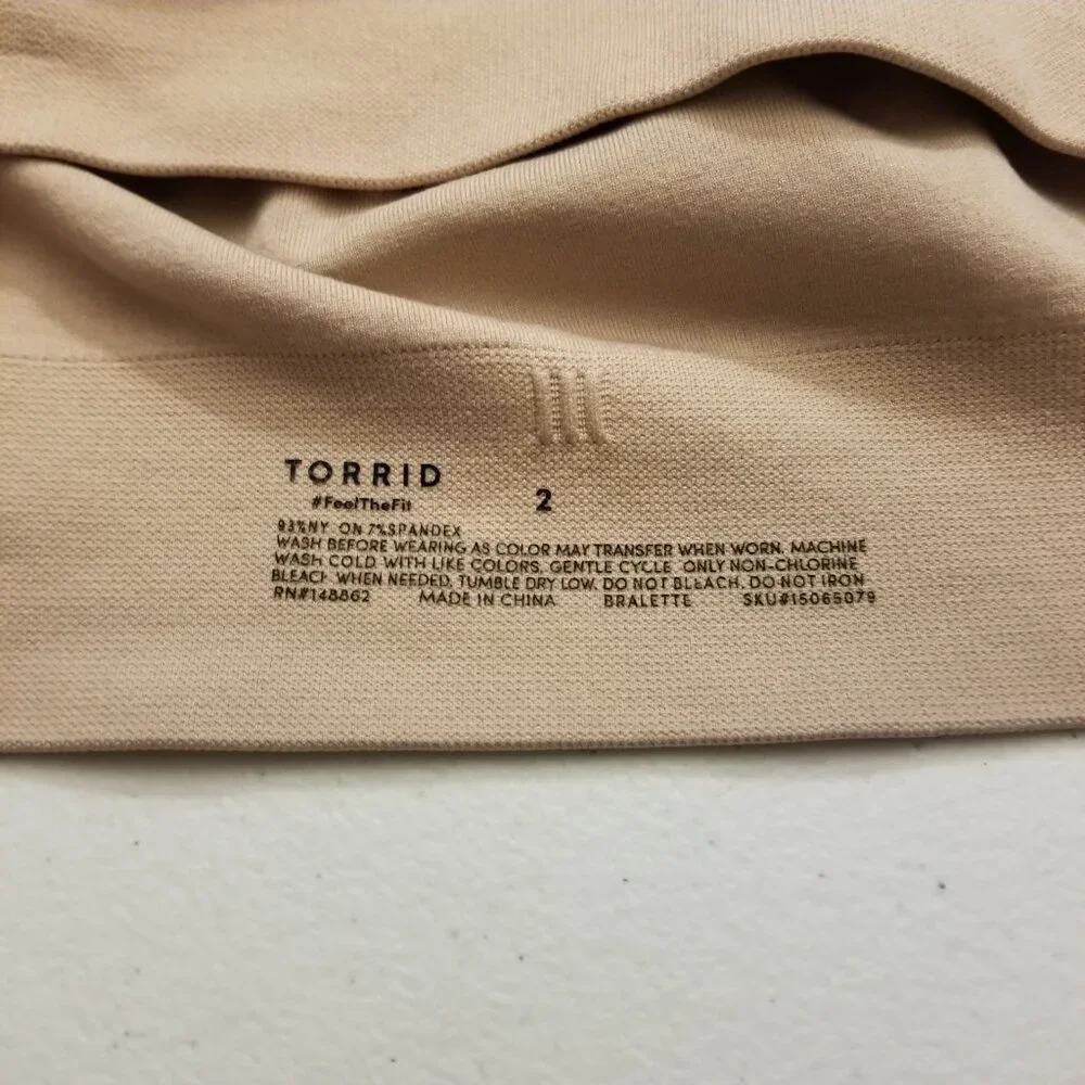 Torrid Bralette, Nude, Plus Size 2 - Picture 4 of 4